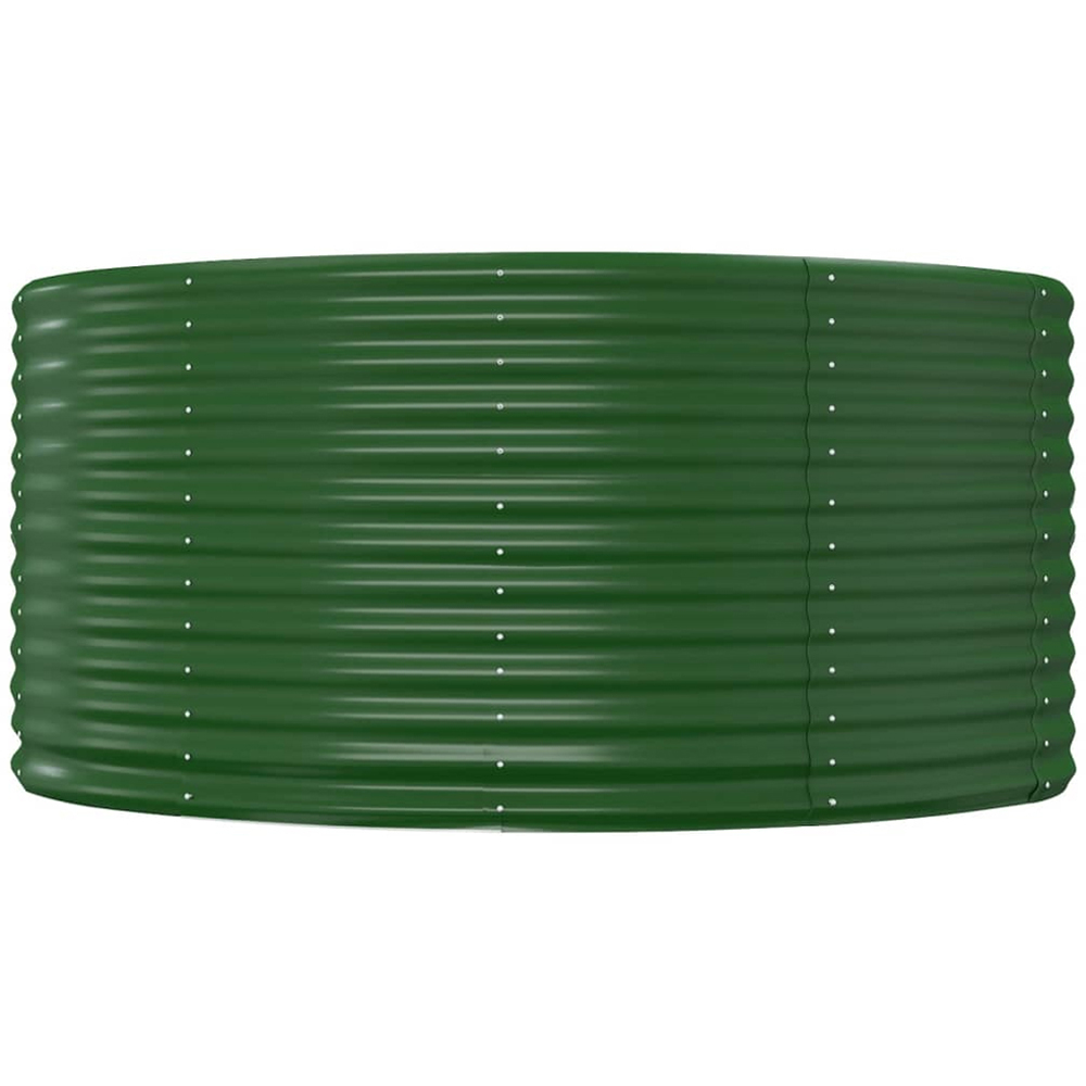 vidaXL Green Galvanised Steel Raised Garden Bed 140 x 140 x 68cm Image 2