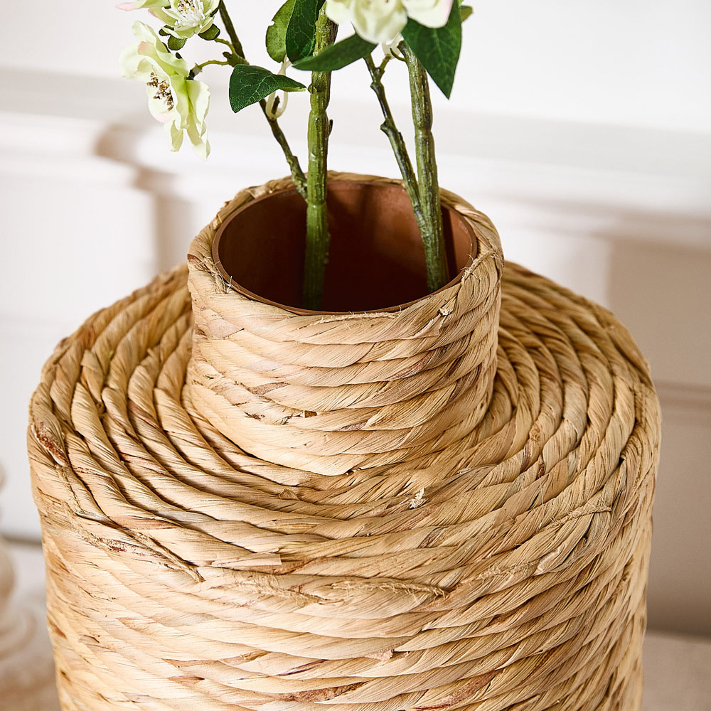 Dibor Natural Water Hyacinth Bottle Vase Image 4