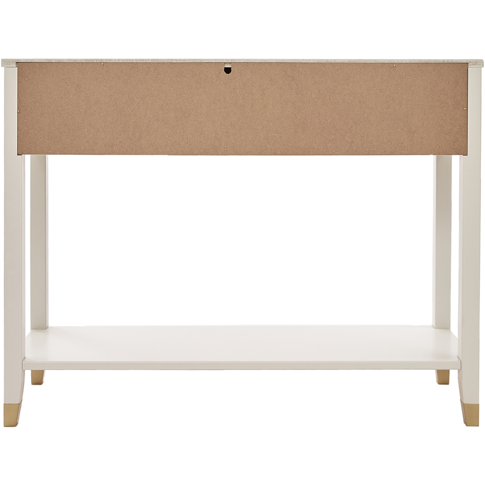 Palazzi 2 Drawers White Console Table Image 4