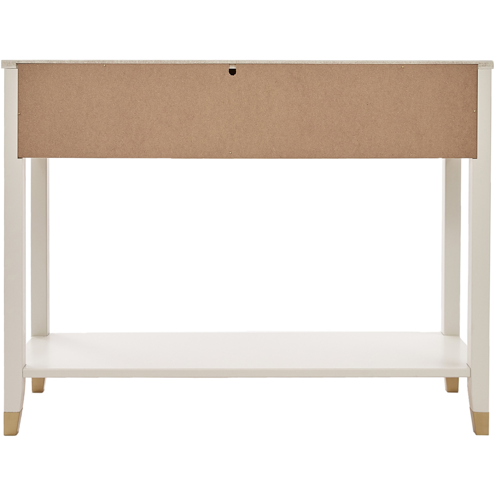 Palazzi 2 Drawer White Console Table Image 4