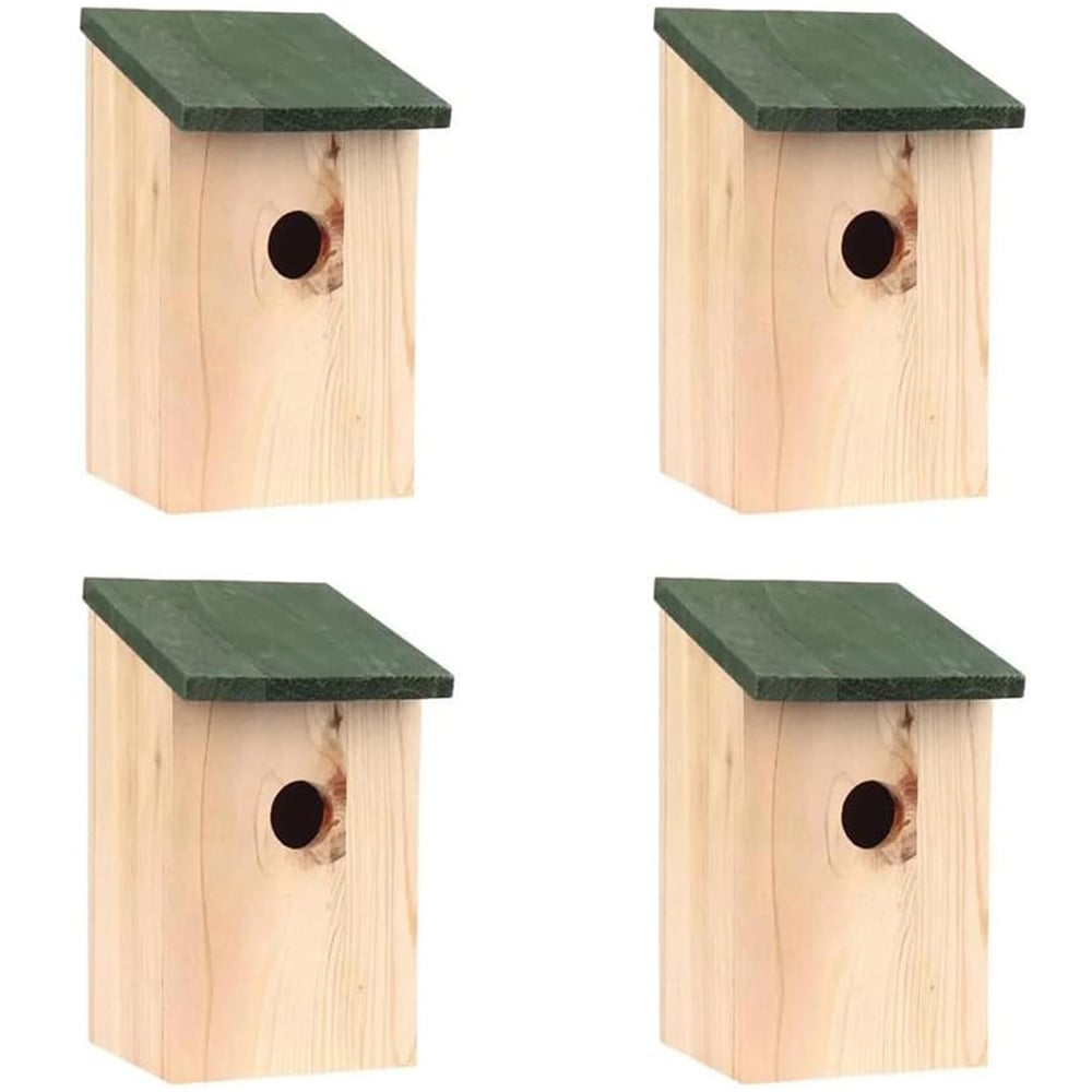 Marco Paul Wooden Traditional Bird House 4 Pack Image 1