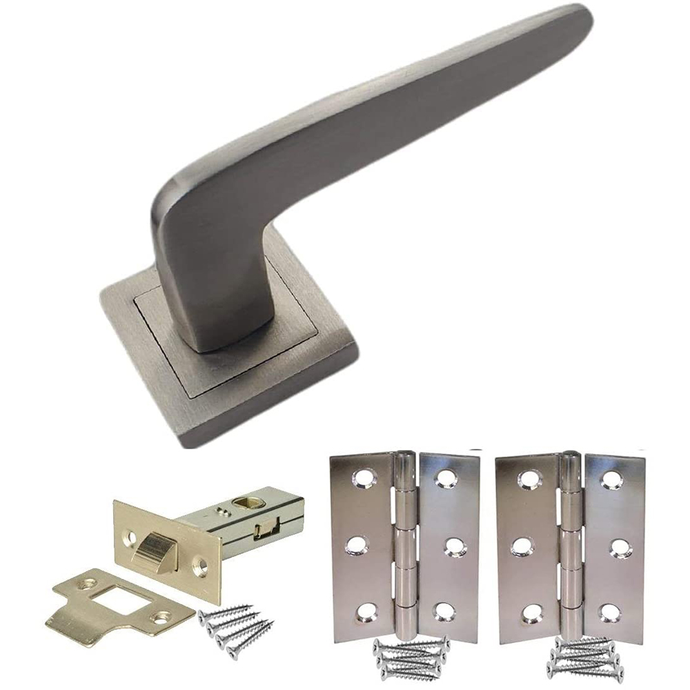 Golden Grace Satin Stainless Steel Venus Door Handle Set 5 Pack Image 2