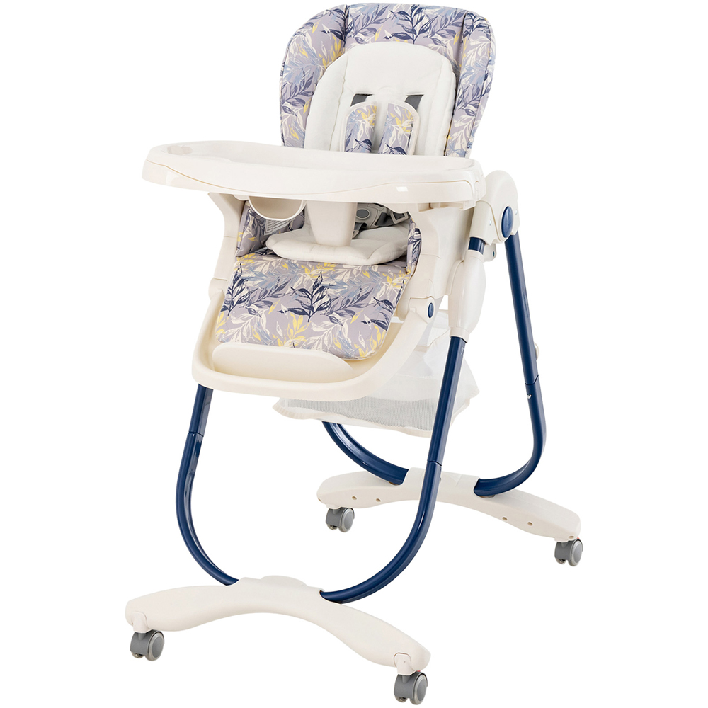 Costway Navy Multifunctional Folding Baby Highchair Image 1