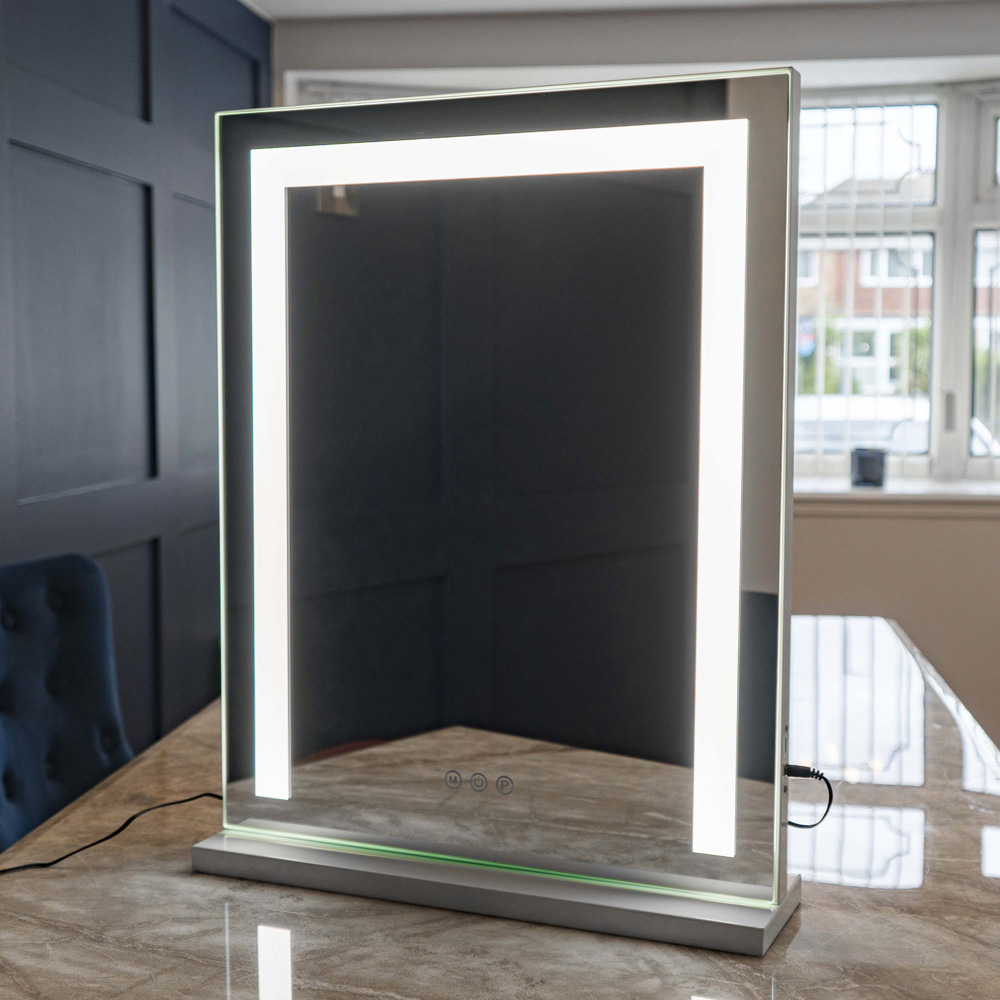 Jack Stonehouse White Hollywood Vanity Mirror with LED Strip Image 7