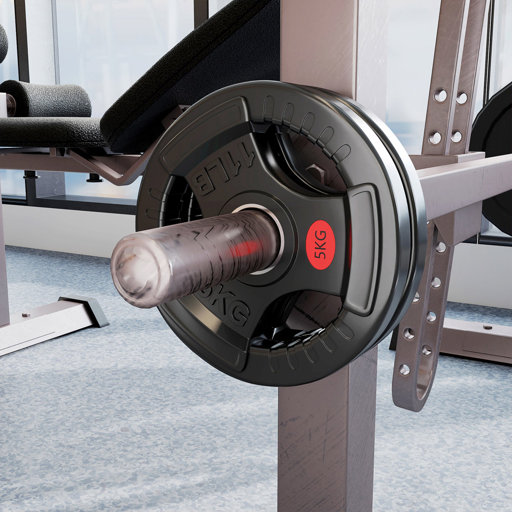 SPORTNOW Olympic Tri-Grip Weight Plates 5kg 2 Pack Image 8