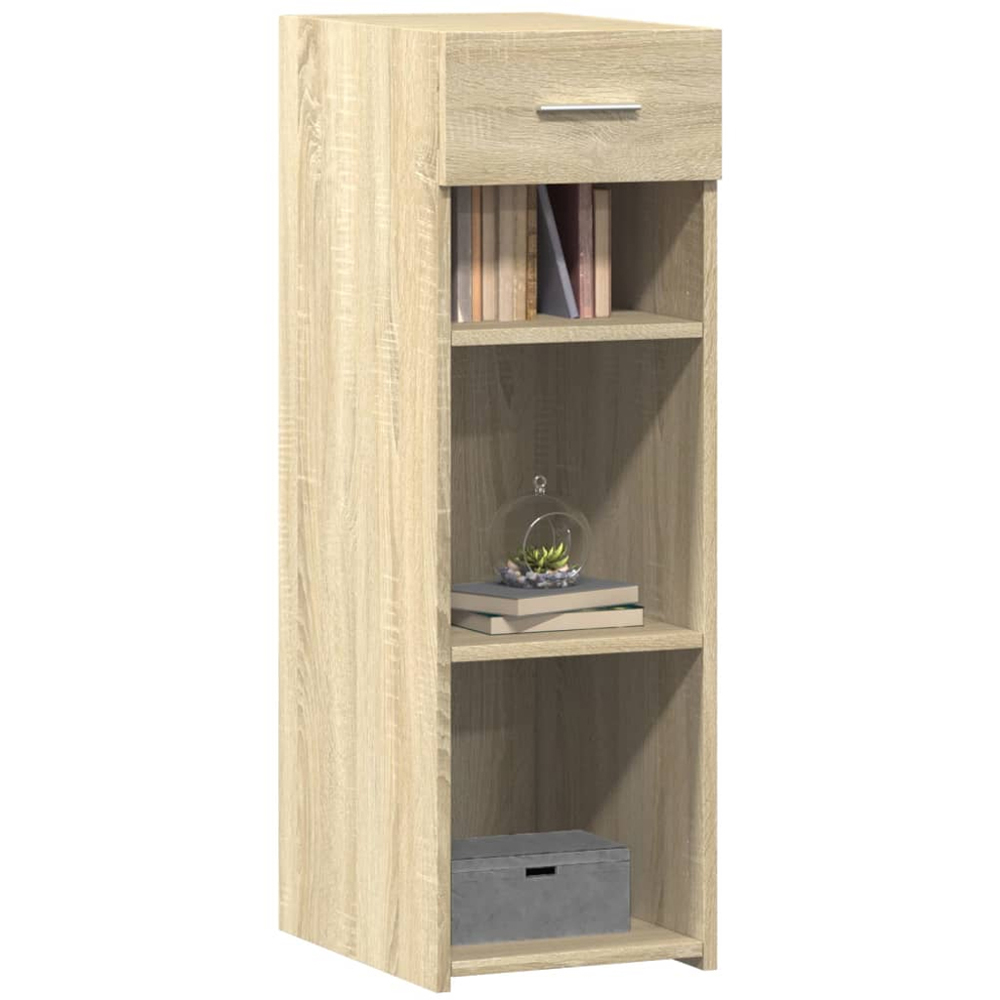 vidaXL Single Drawer 3 Shelf Sonoma Oak Sideboard Image 3