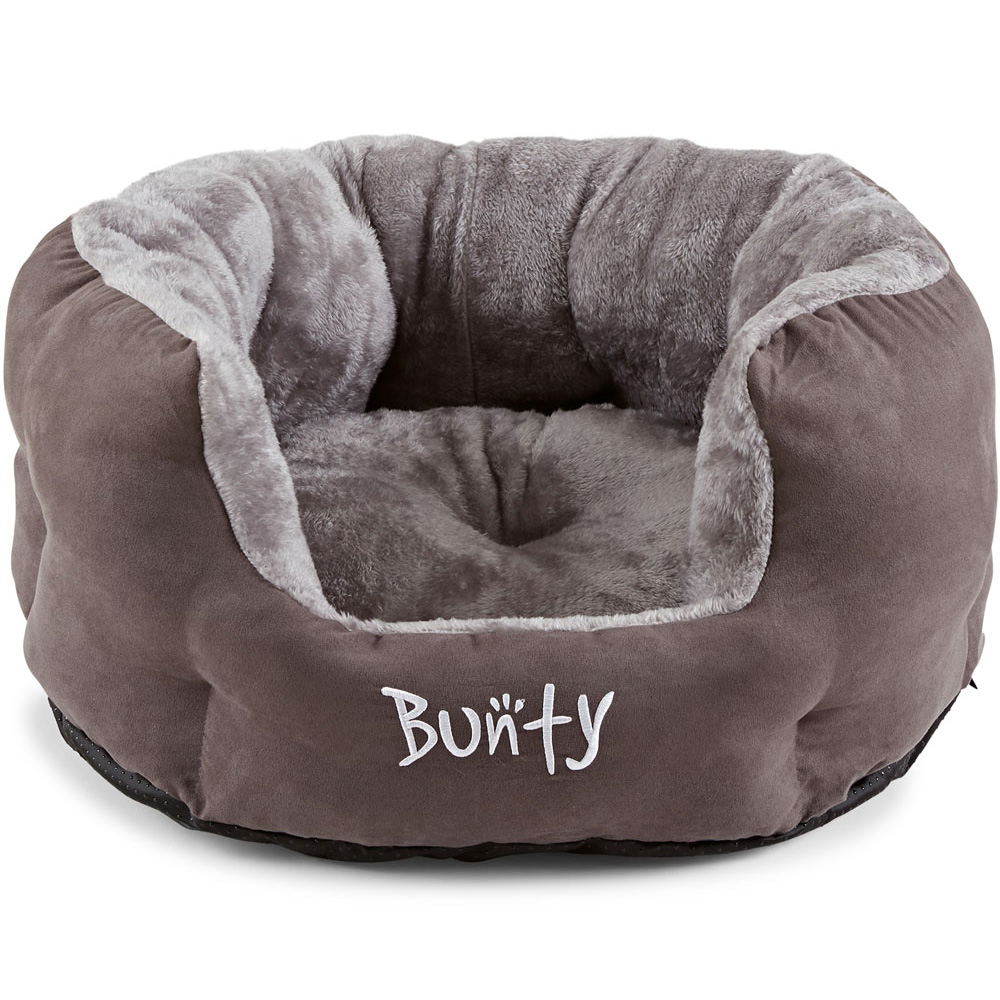 Bunty Polar Medium Grey Dog Bed Image 1