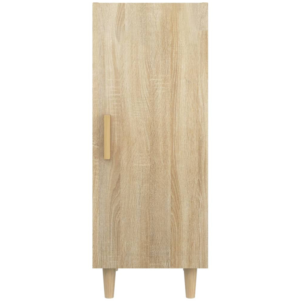 vidaXL Single Door Sonoma Oak Sideboard with Wooden Legs Image 6
