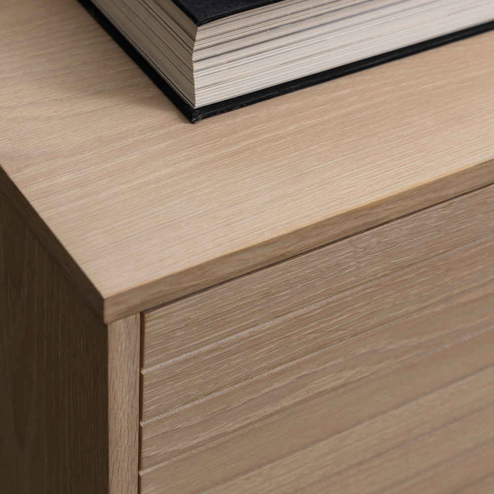 Florence Linley 3 Door White Oak Sideboard Image 7