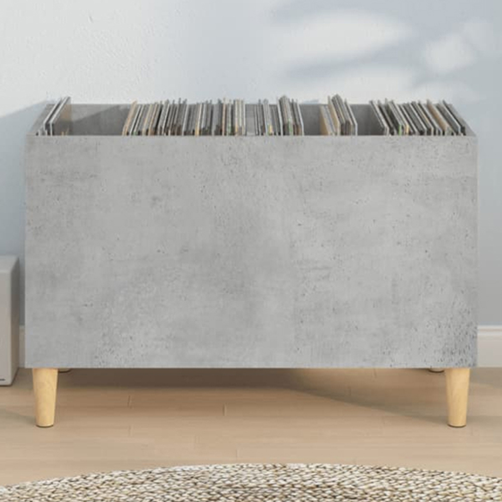 vidaXL Concrete Grey Record Cabinet Image 1
