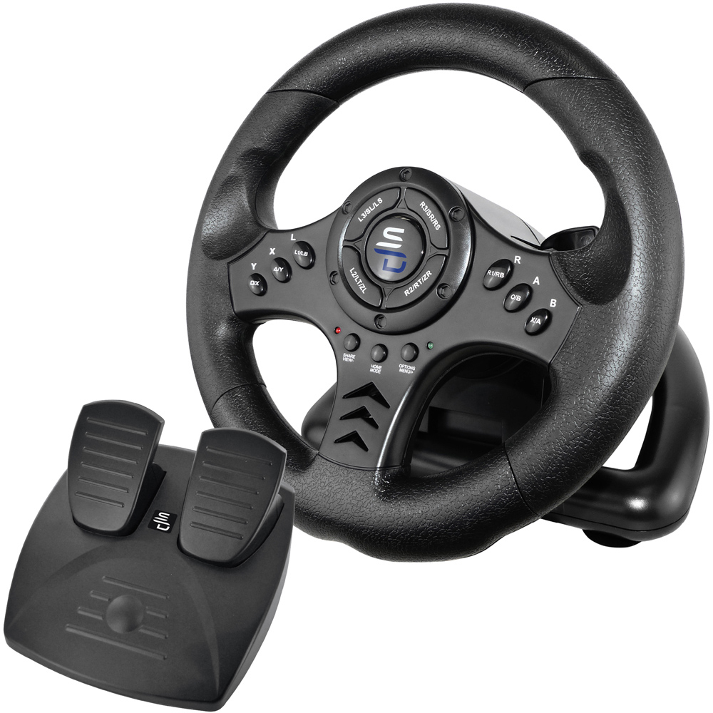 Subsonic Superdrive SV450 Universal Gaming Steering Wheel and Pedals Image 1