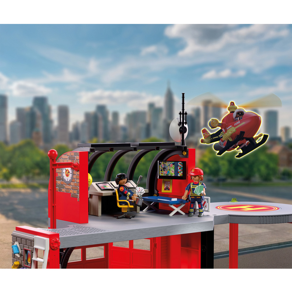 Playmobil Large Fire Station Play Set 201 Piece Image 8