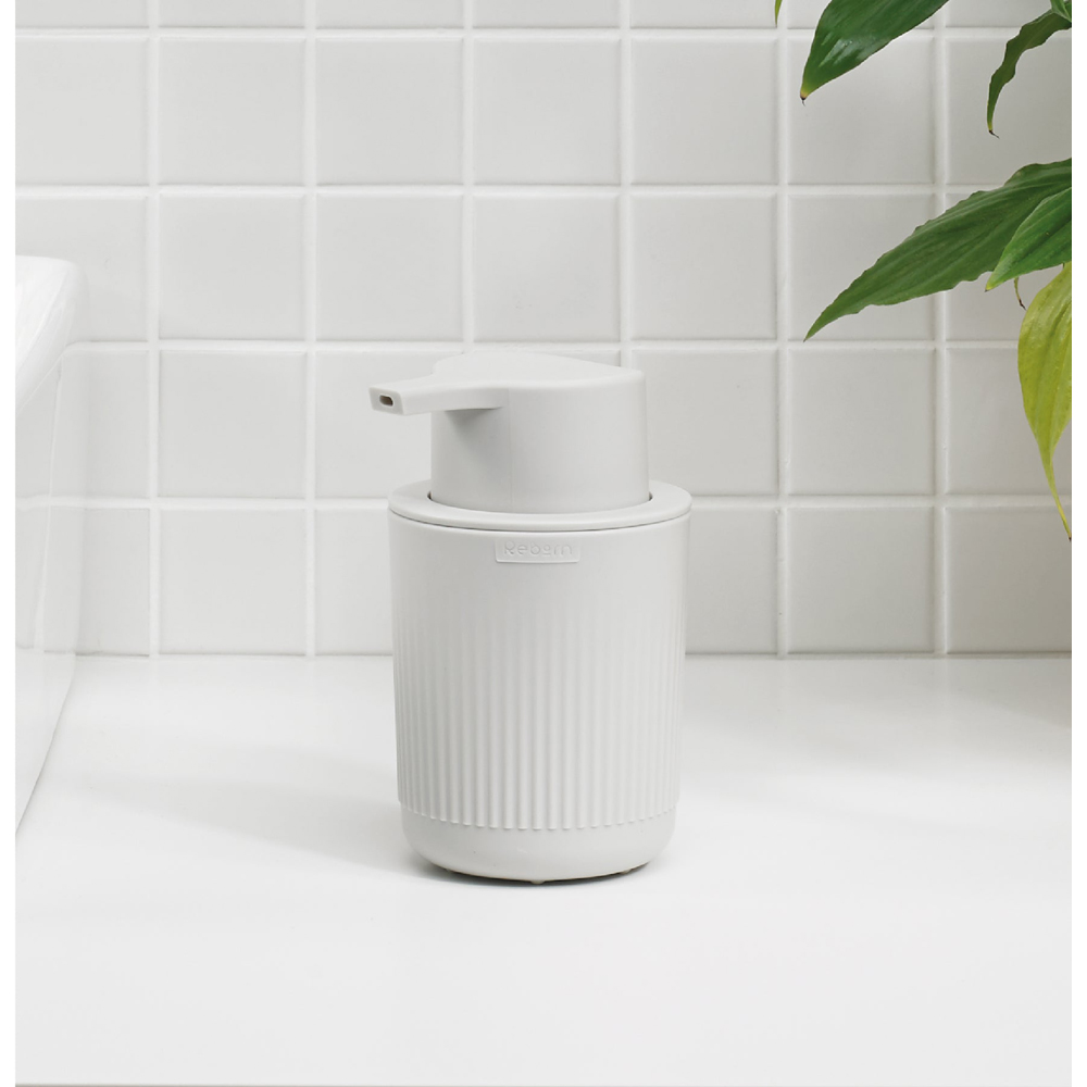 ReBorn Stone Effect Eco Friendly Wall Mounted Recycled Plastic Soap Dispenser 250ml Image 2