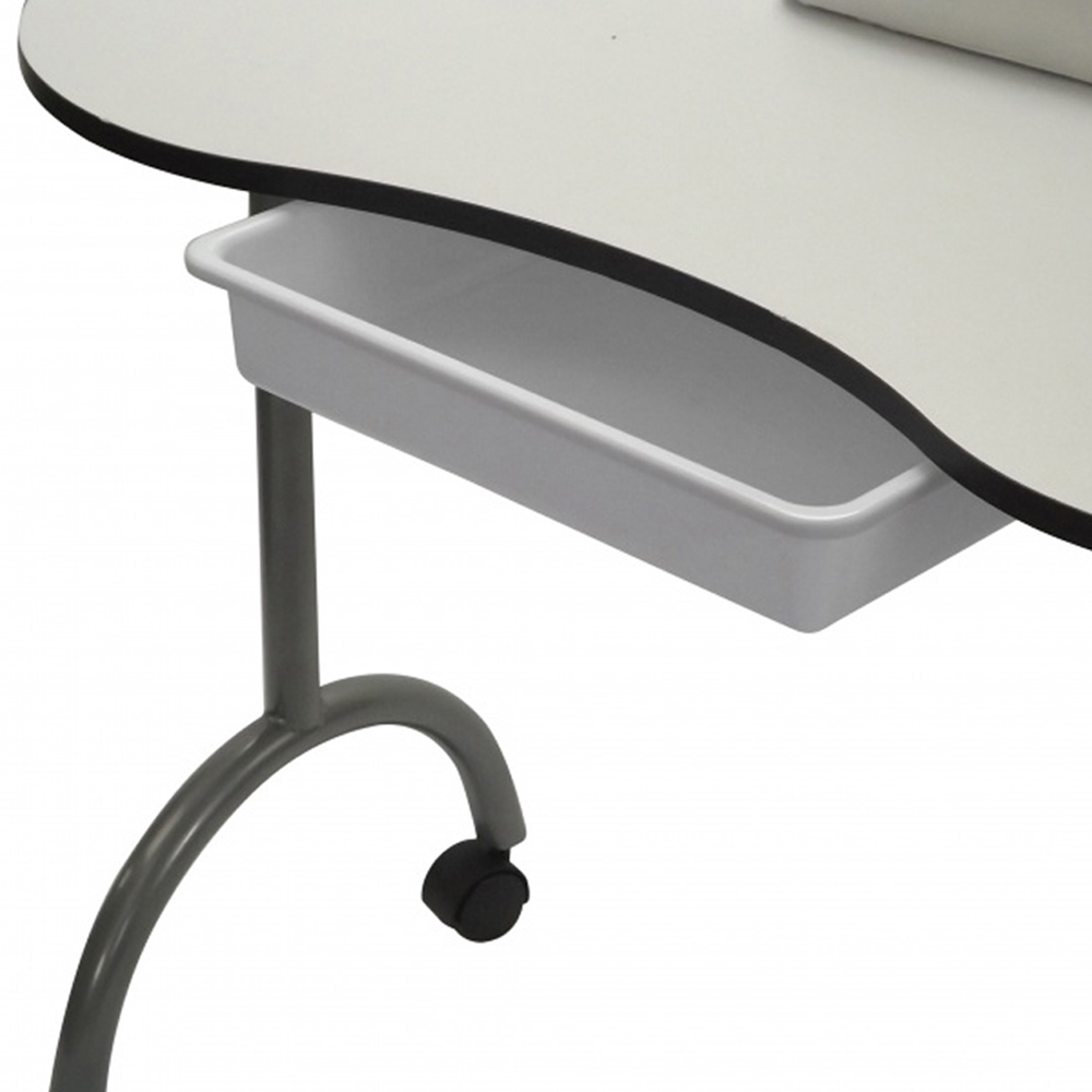 Portable Folding Manicure Table with Accessories - White Image 5