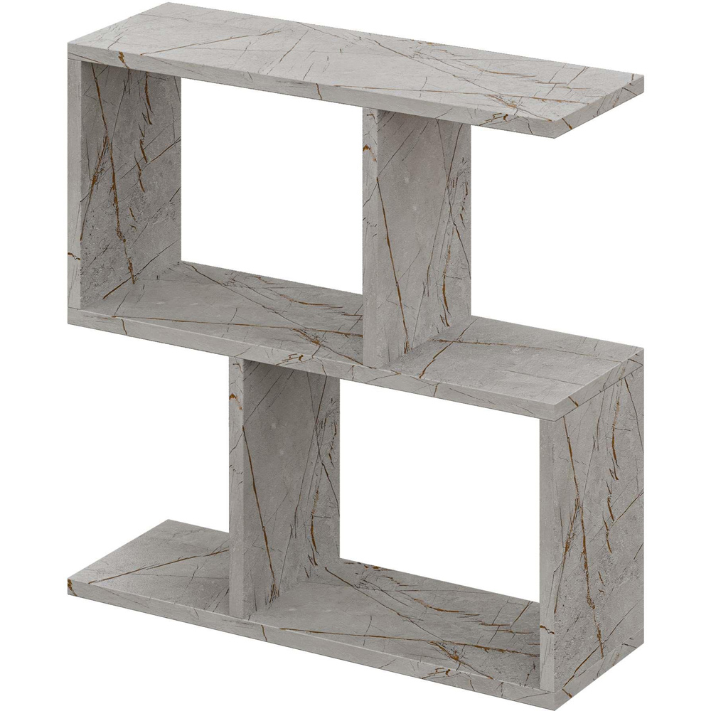 Decortie Homemania 4 Shelf Gold Marble Effect Modern Side End Table Image 2