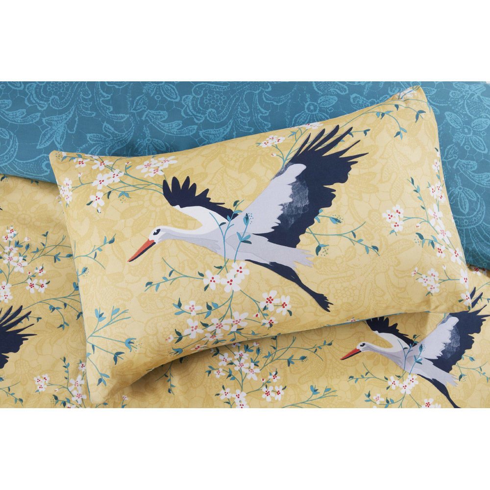 Rapport Home Cranes Single Ochre Duvet Set  Image 3