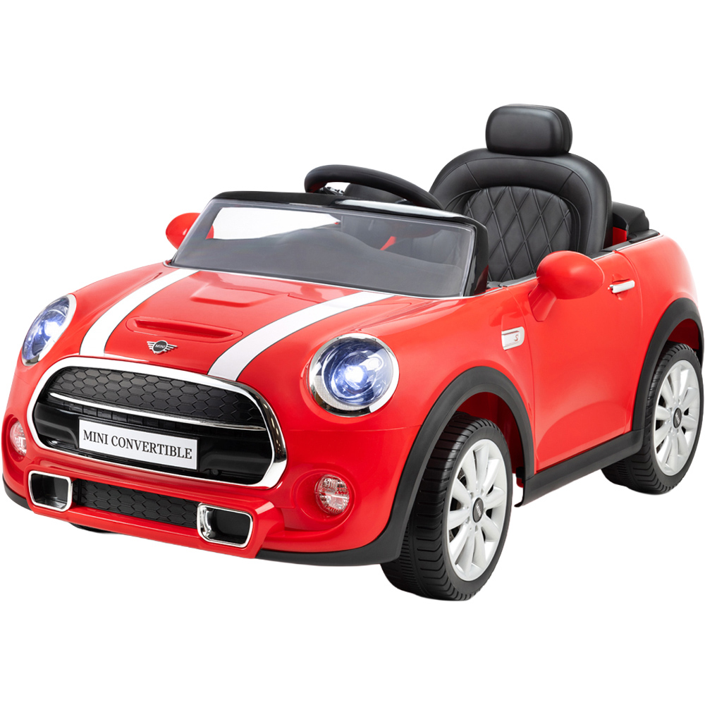 Xootz Red Kids Mini Cooper Convertible Ride-On Car Image 1