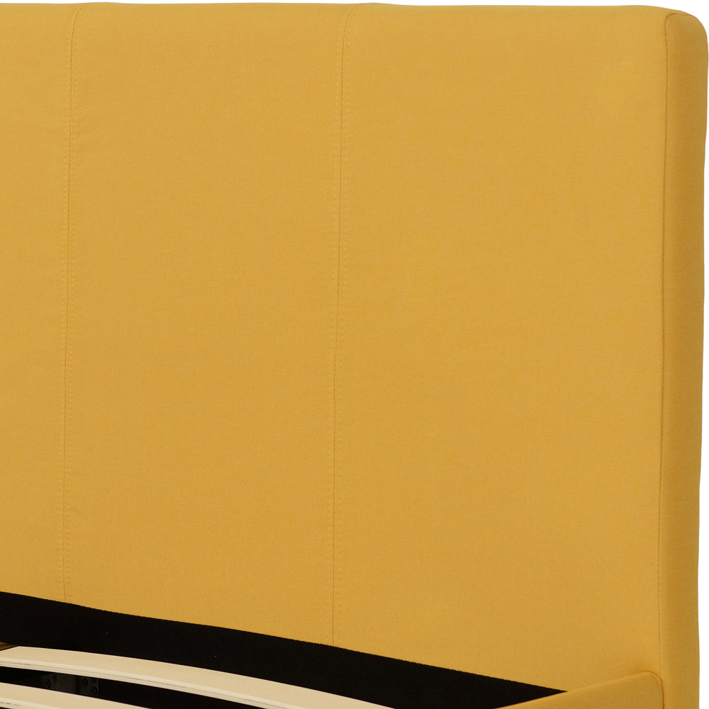 Seconique Prado Double Mustard Fabric Bed Image 7