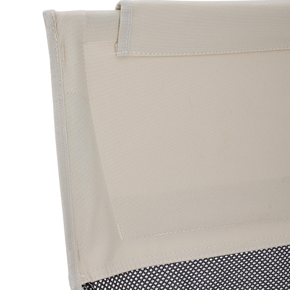 Living and Home Beige High Back Foldable Camping Chair Image 5