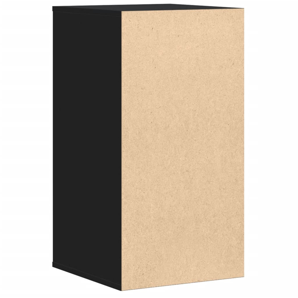 vidaXL Black Engineered Wood Corner Chest of Drawers Image 6