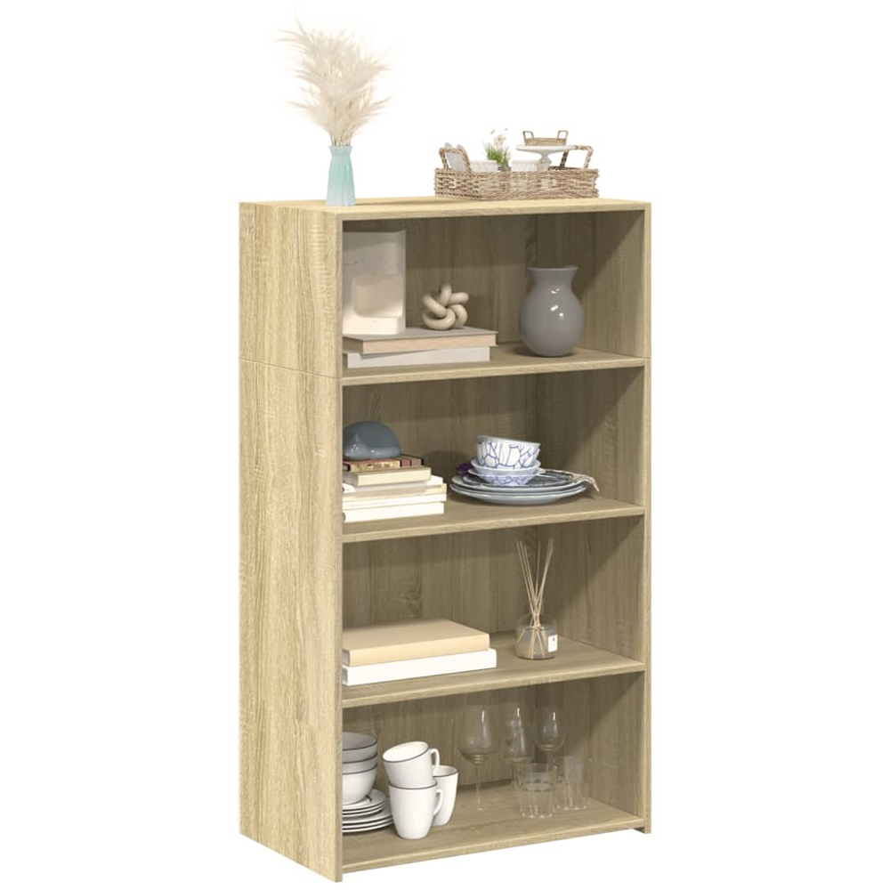 vidaXL 4 Shelf Sonoma Oak Highboard Image 3