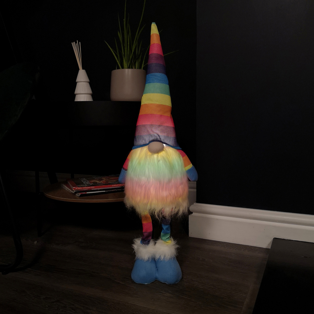 Samuel Alexander Rainbow Light Up Gonk Christmas Decoration 60cm Image 2