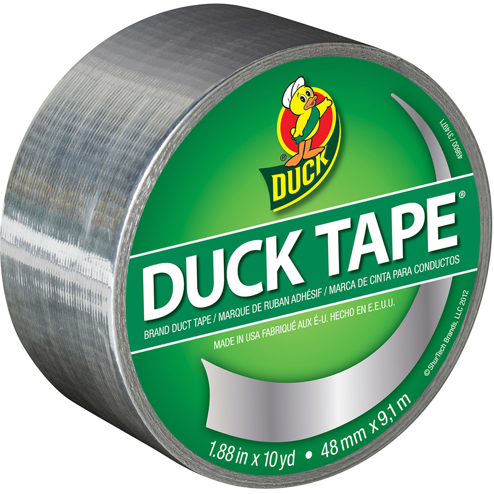 Duck 48mm x 9.1m Bling Silver Duct Tape Image 1