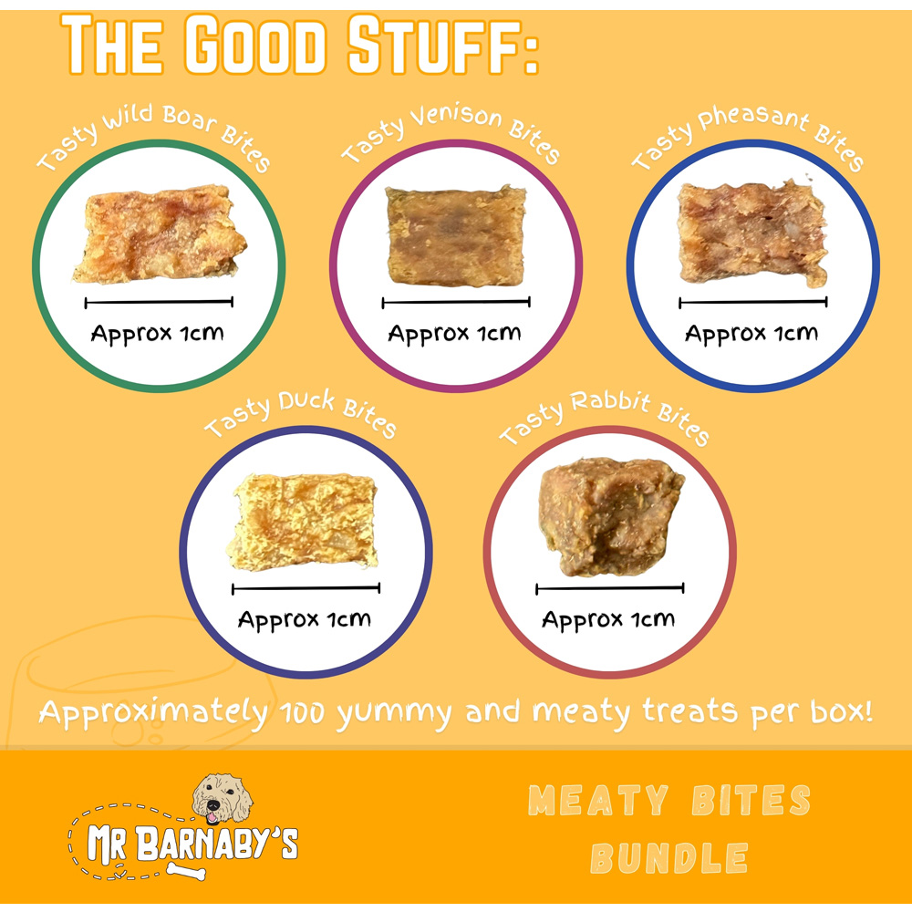 Mr Barnaby's Meaty Bites Dog Treats Bundle 5 Pack Image 2