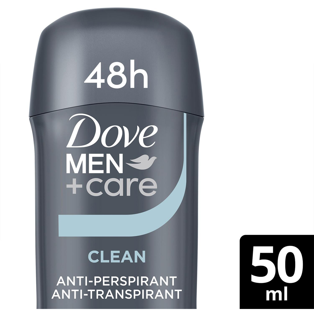 Dove Men+Care 48H Protection Clean Comfort Anti-Perspirant Deodorant Roll On 50ml 12 Pack Image 4