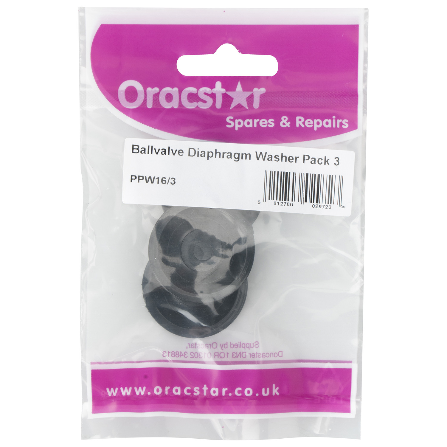 Oracstar Ball Valve Diaphragm Washer 3 Pack Image