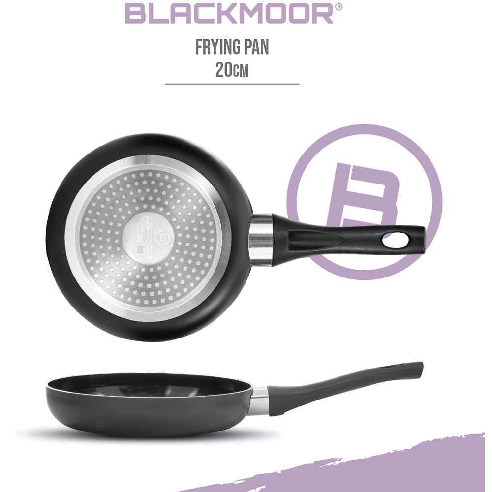Blackmoor 20cm Black Ceramic Non-Stick Frying Pan Image 8