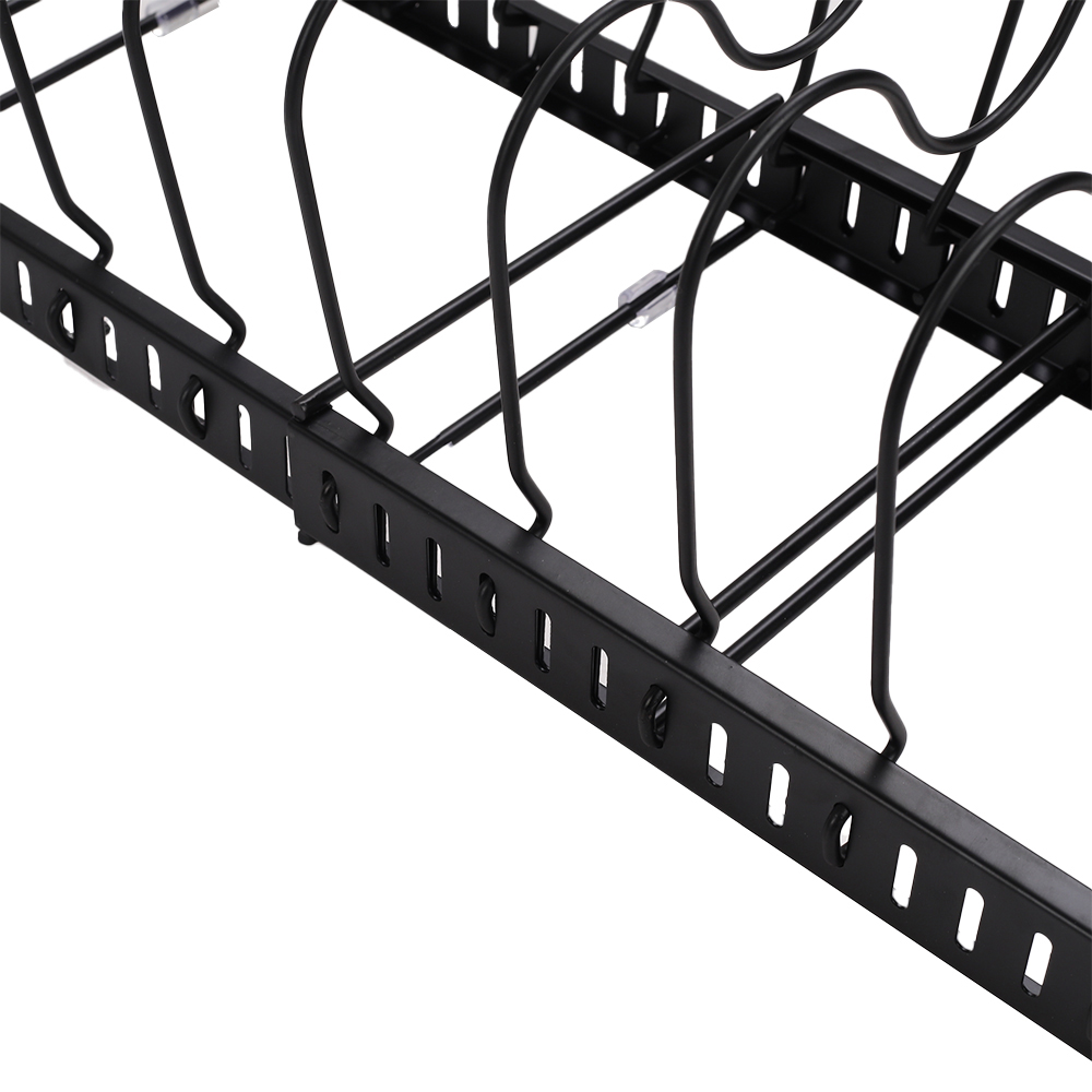 Living and Home Expandable Pot Pan Lid Rack with 10 Dividers Image 6