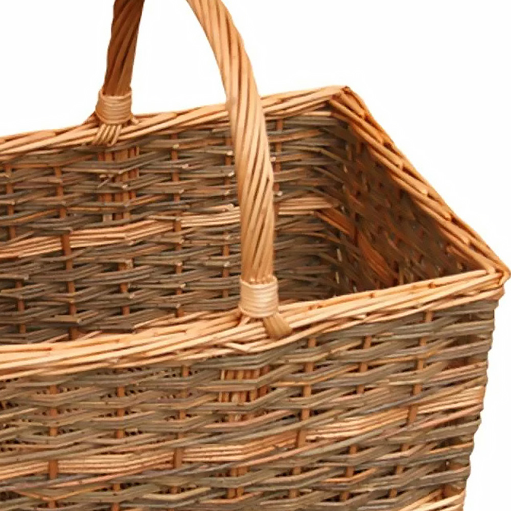 Red Hamper Yorkshire Rectangular Shopping Basket Image 2