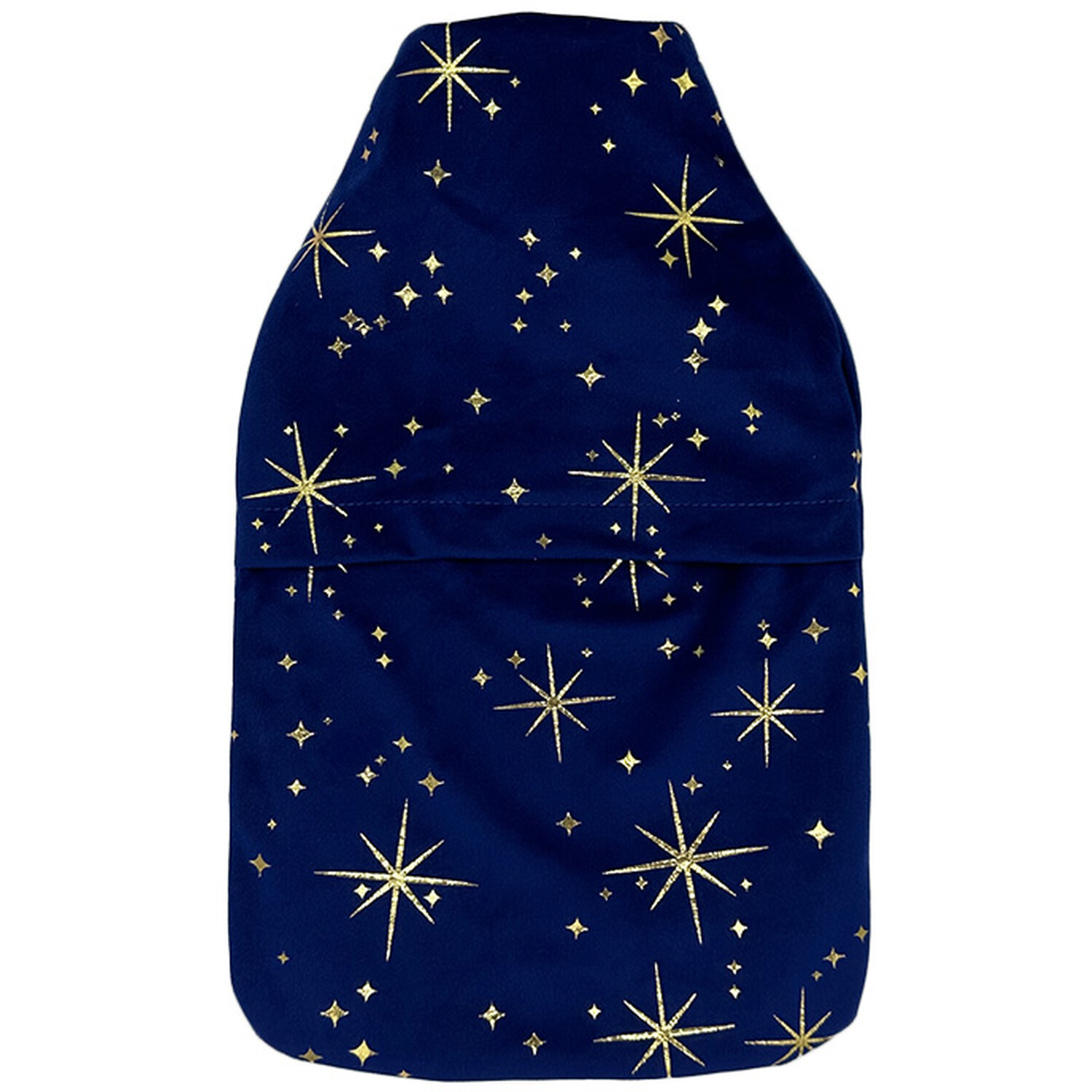 Fleece Stars Hot Water Bottle Blue Wilko