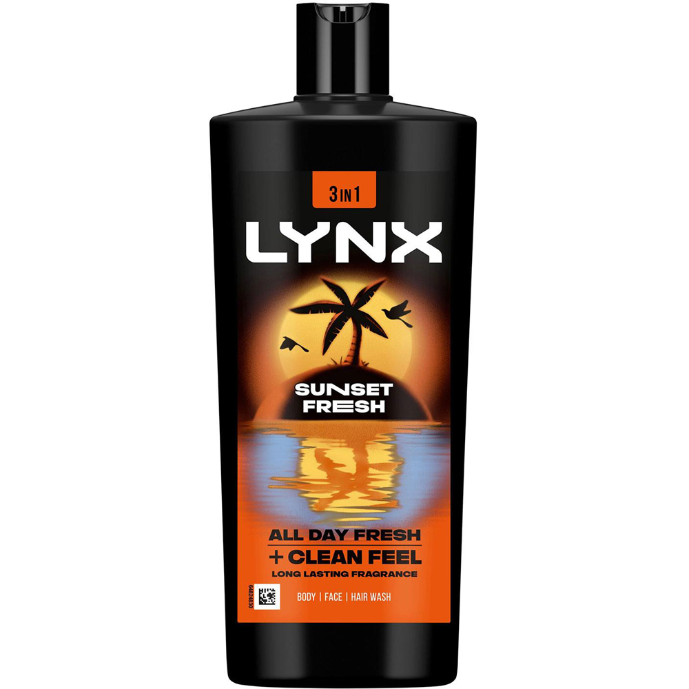 Lynx Sunset Fresh Spray Anti-Perspirant Aerosol Body Wash and Roll On Bundle Image 5