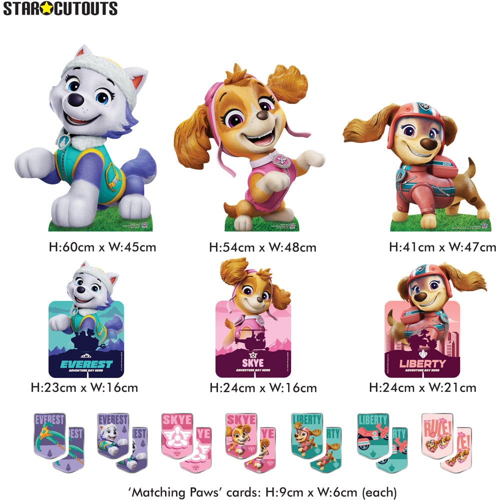 Star Cutouts Skye Liberty Everest Multi Pack Cardboard Cutout 2.2ft Image 4