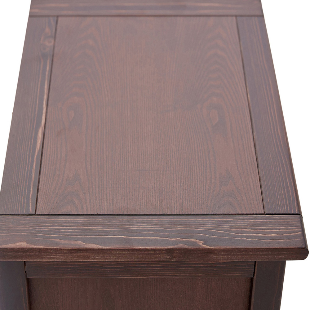 Palazzi 2 Drawers Brown Bedside Table Image 7