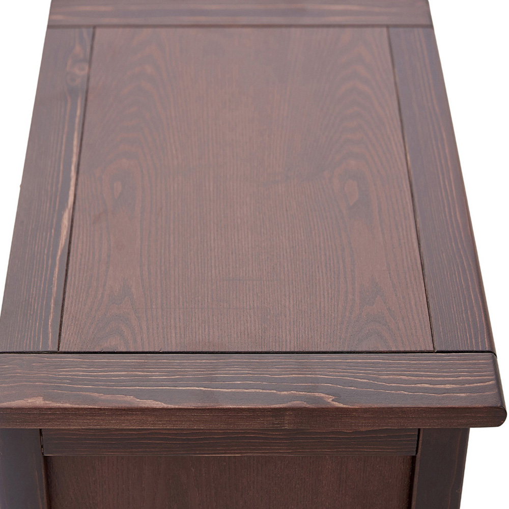 Palazzi 2 Drawer Brown Bedside Table Image 7