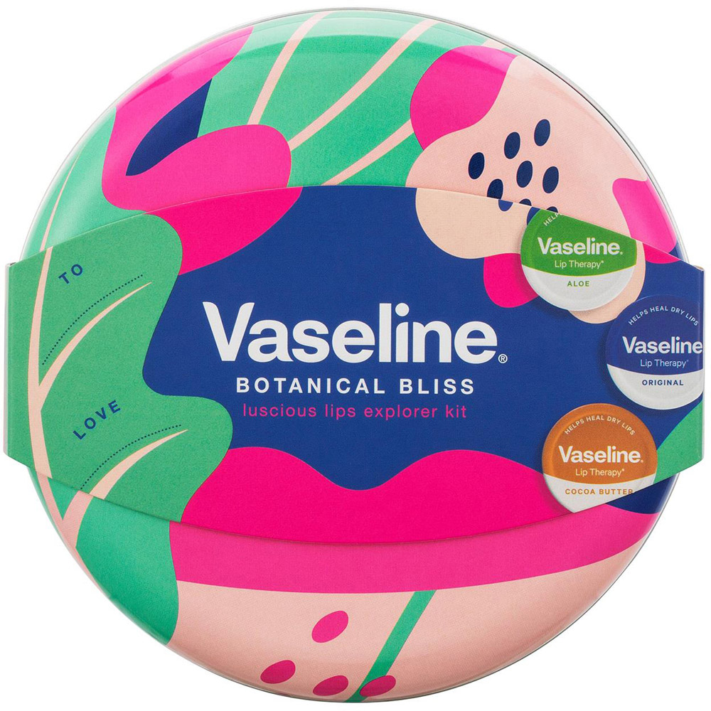 Vaseline Botanical Bliss Luscious Lips Collection Lip Balm 3 Piece Gift Set for Her 3 Pack Image 4