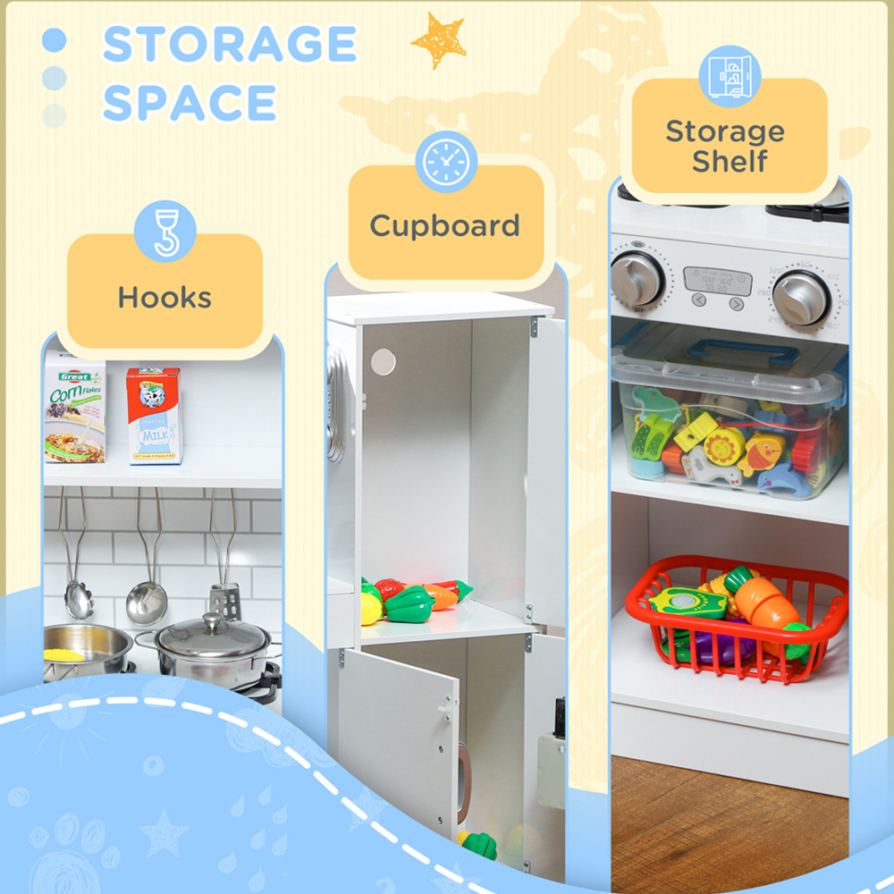 Tommy Toys 5 Piece White Play Kitchen Set Image 4