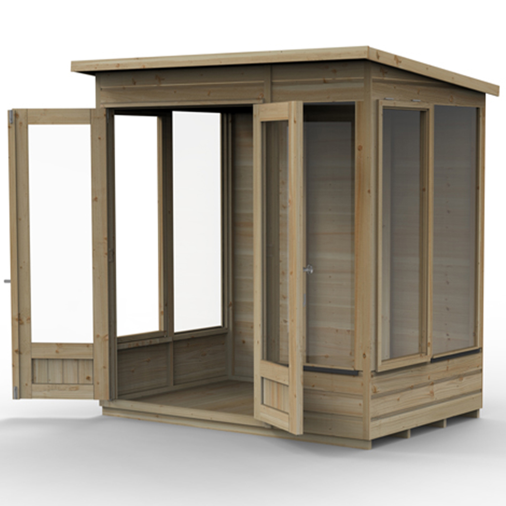 Forest Garden Beckwood 6 x 4ft 2 Opening Pent Summerhouse Image 4
