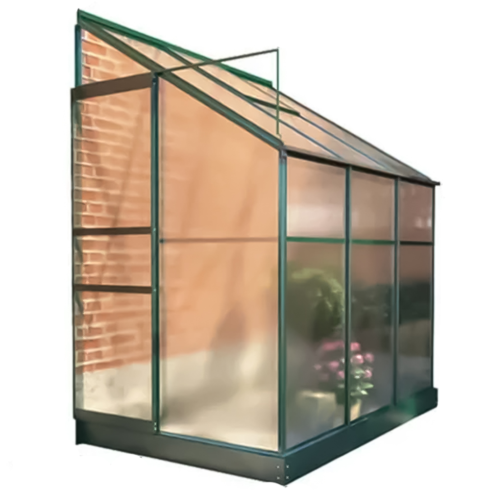 StoreMore Polycarbonate 4 x 6ft Lean To Greenhouse  Image 1