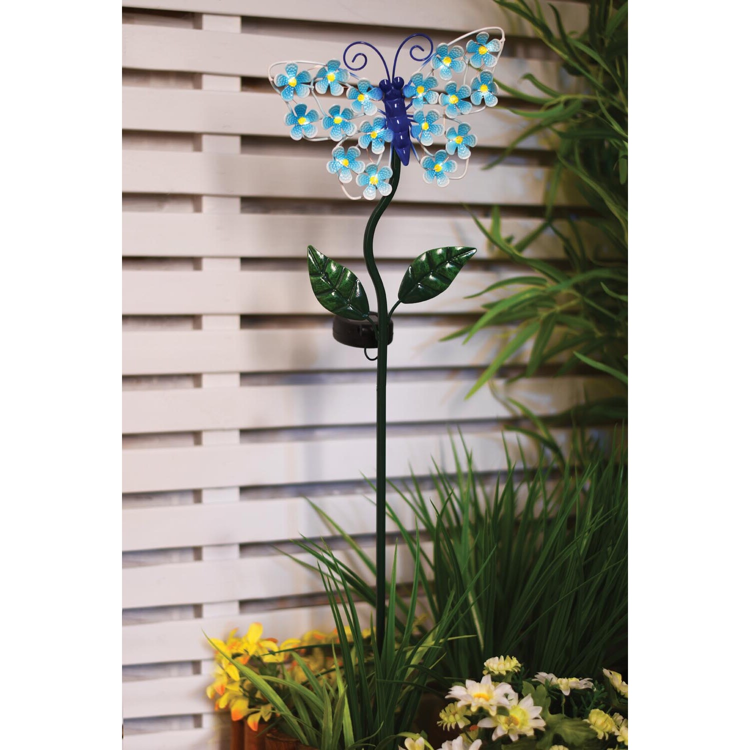 Solar Butterfly or Flower Stake Light Image 2