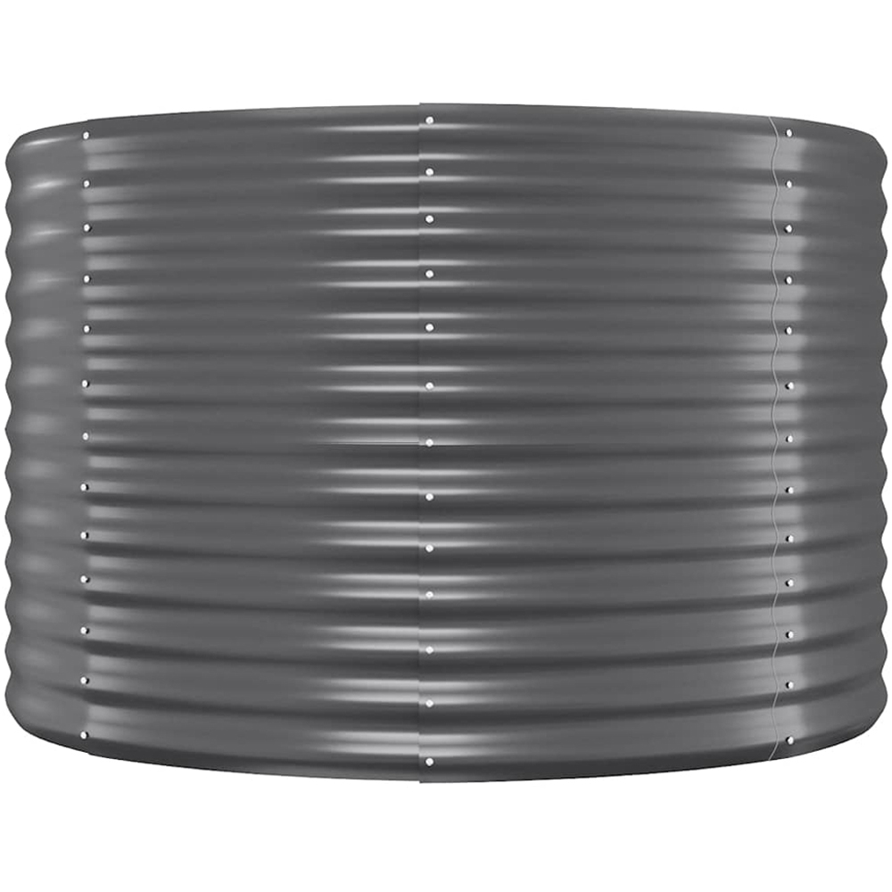 vidaXL Anthracite Galvanised Steel Raised Garden Bed 249 x 100 x 68cm Image 3