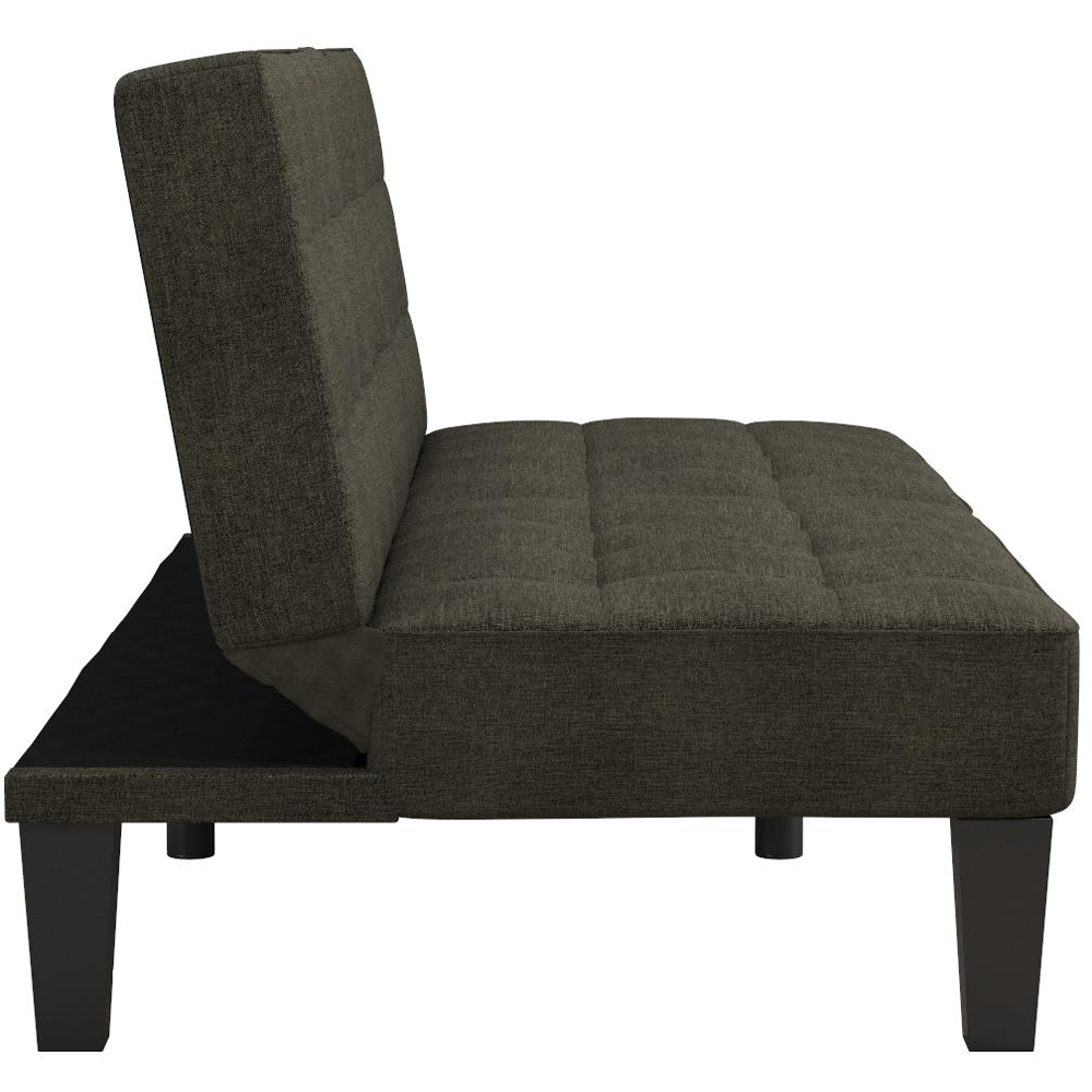 Dorel Adalynn Grey Linen Convertible Futon Image 4