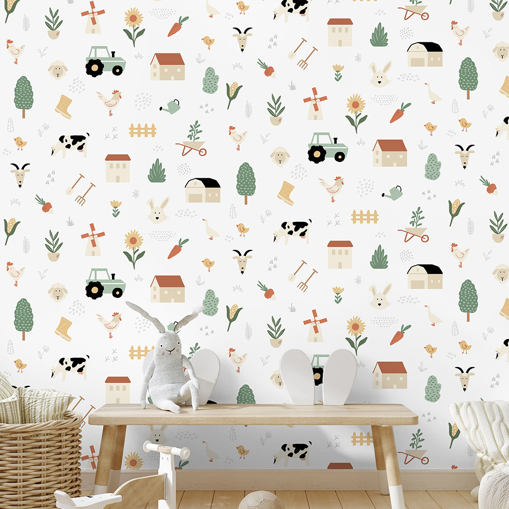 Muriva Country Farm Multi Wallpaper Image 2