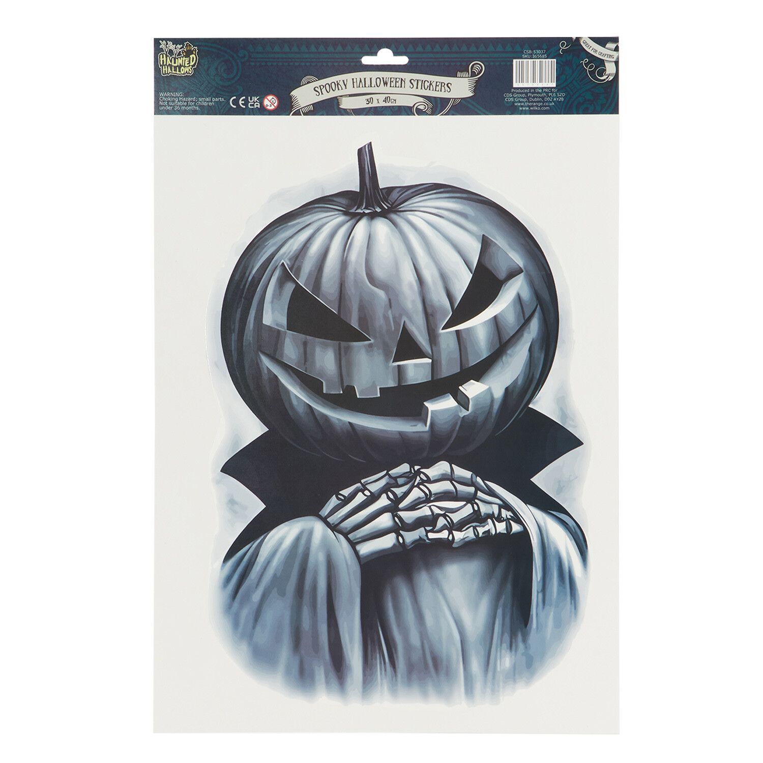 Spooky Assorted Halloween Stickers - Black Image 3