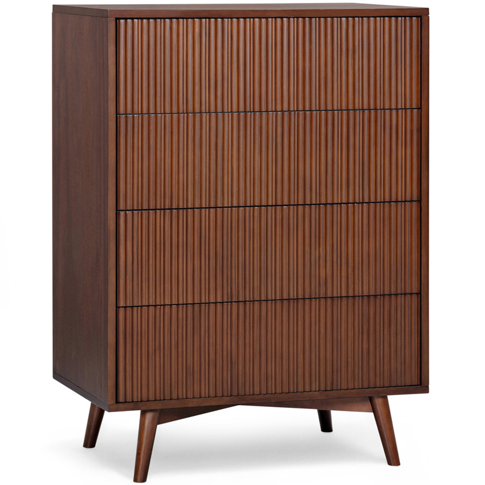 Teamson Home Tremolo 4 Drawer Walnut Dresser Image 2