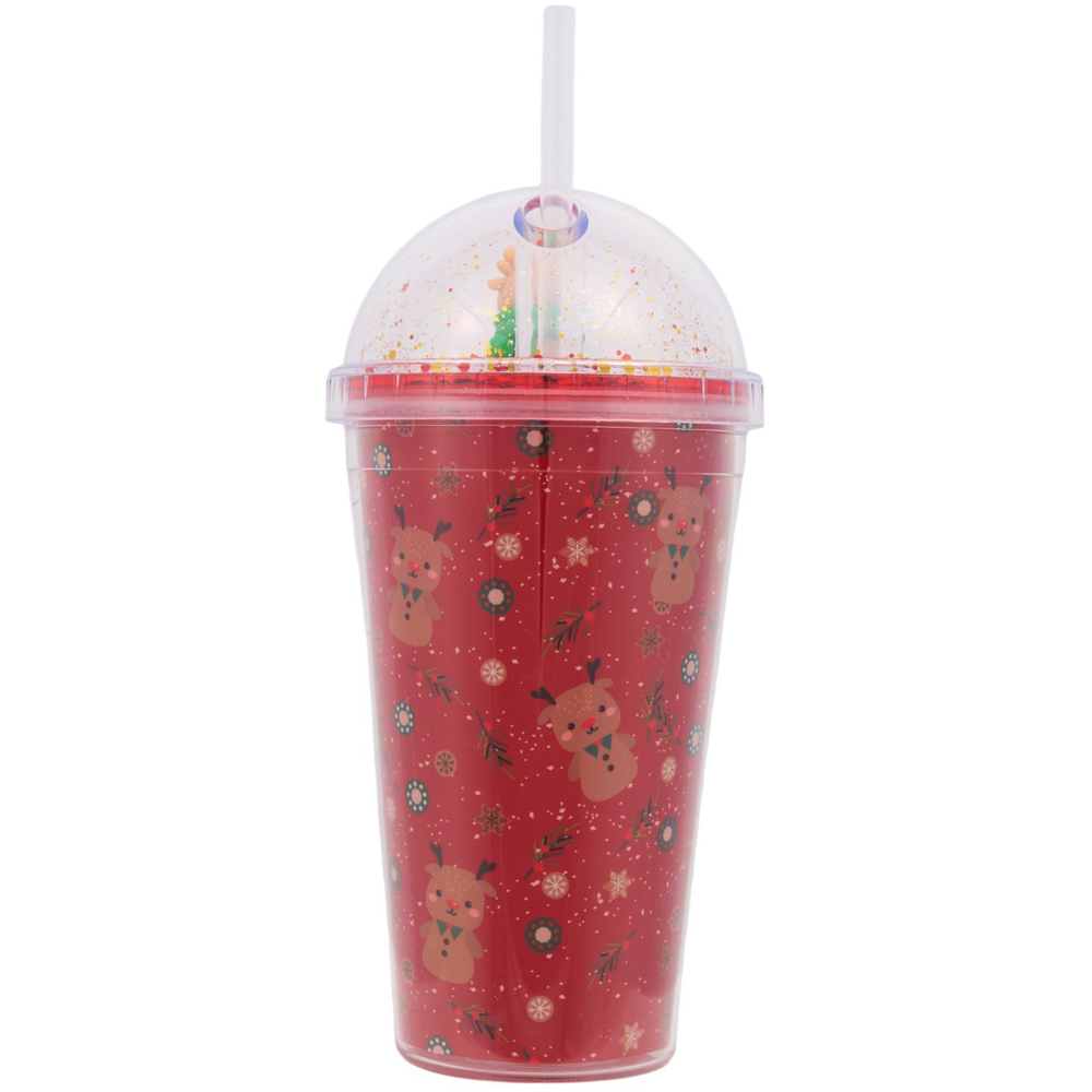 Christmas Figure Tumbler with Straw Image 8