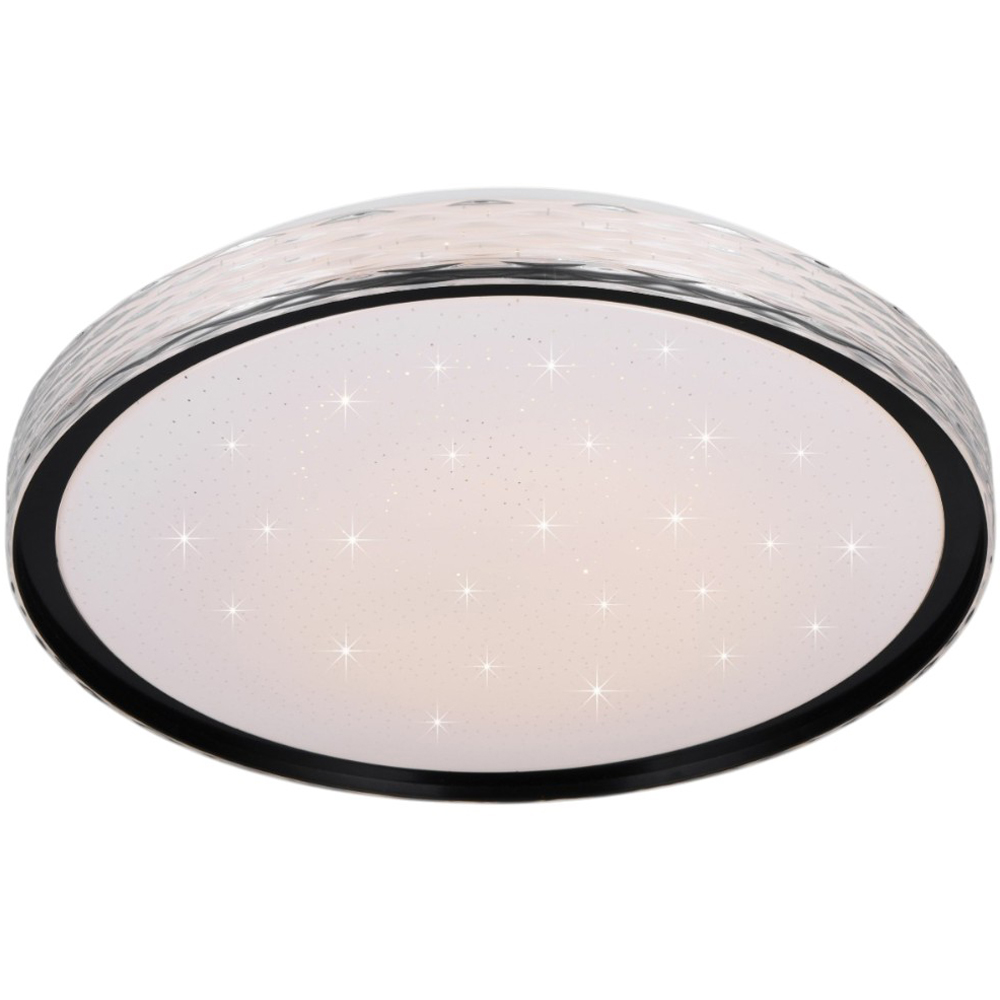 TRIO Varda Black Matt Integrated LED Ceiling Light Image 1